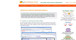 Desktop Screenshot of 87interactive.com